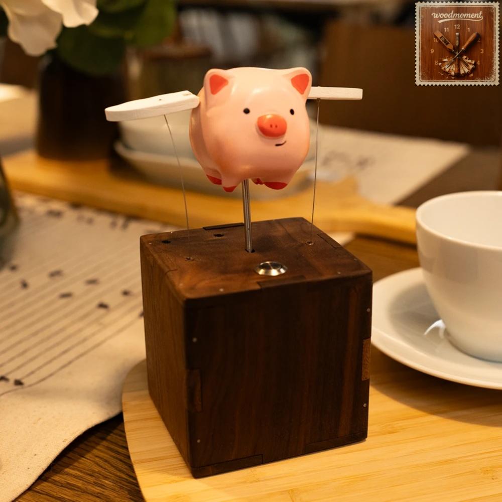 WoodMoment Handcrafted Flying Pig