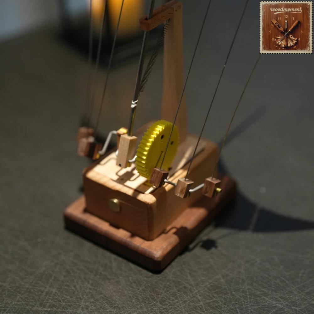 WoodMoment Handcrafted Wooden Manta Ray Automaton