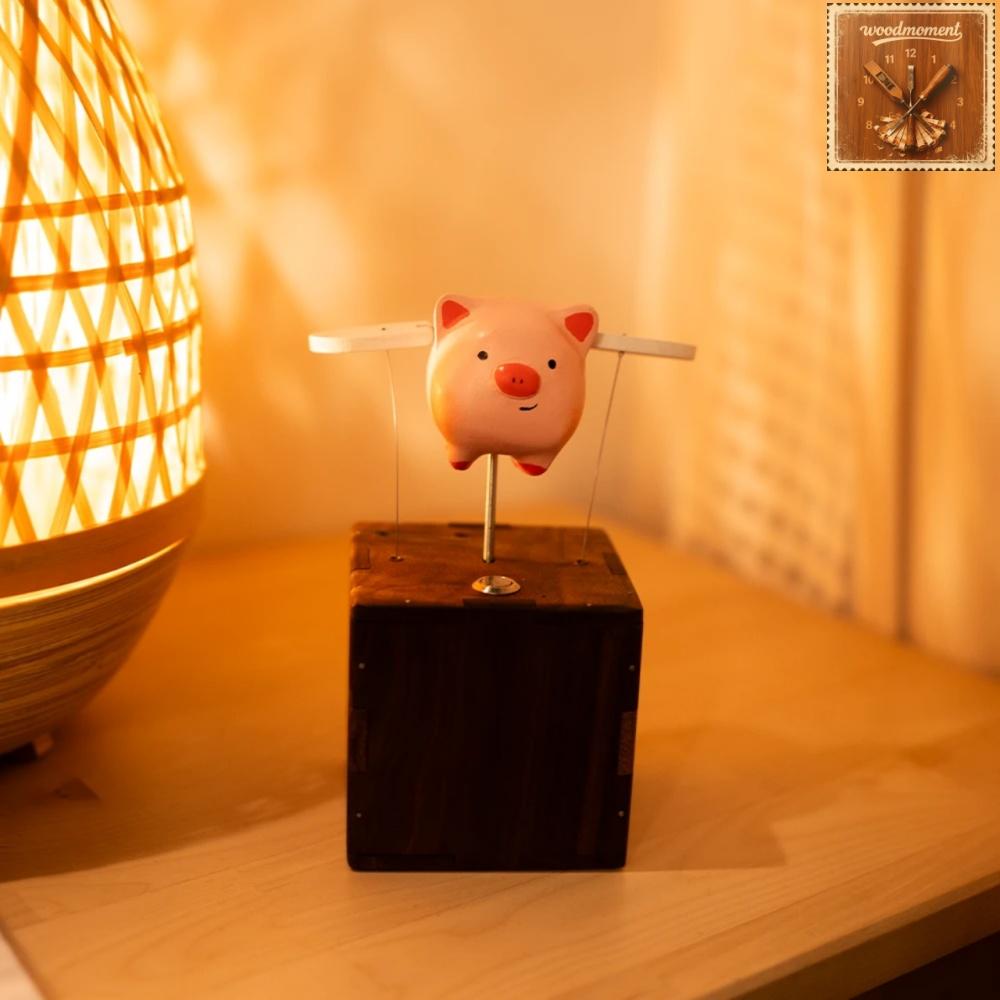 WoodMoment Handcrafted Flying Pig